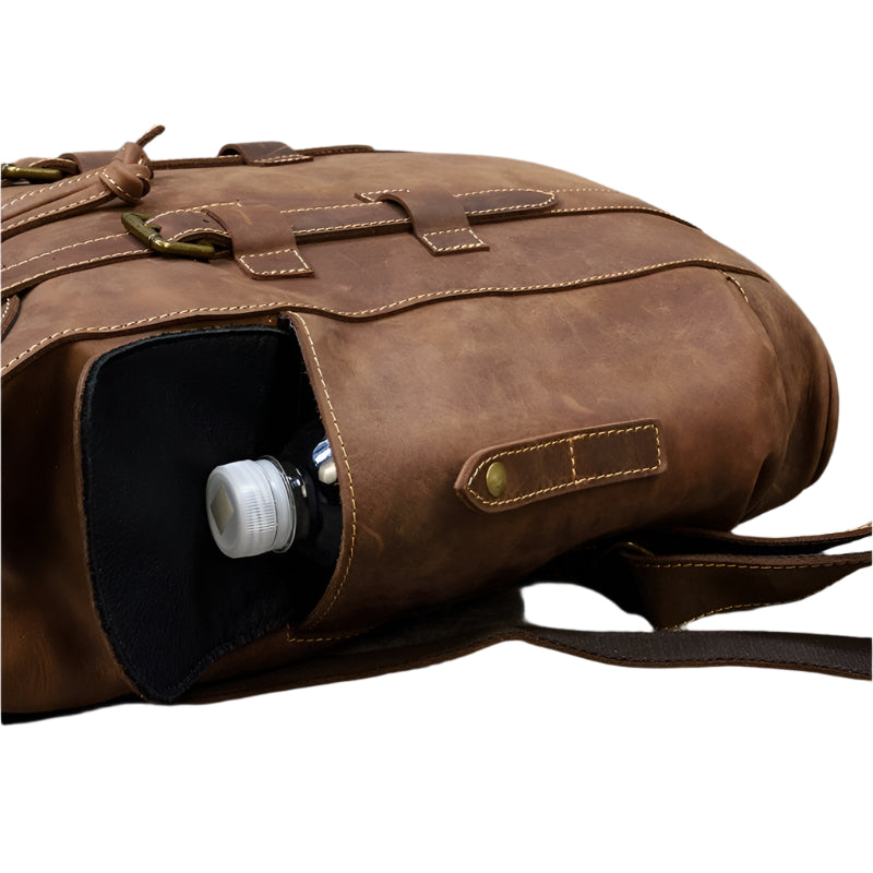 Sac à dos en cuir spacieux