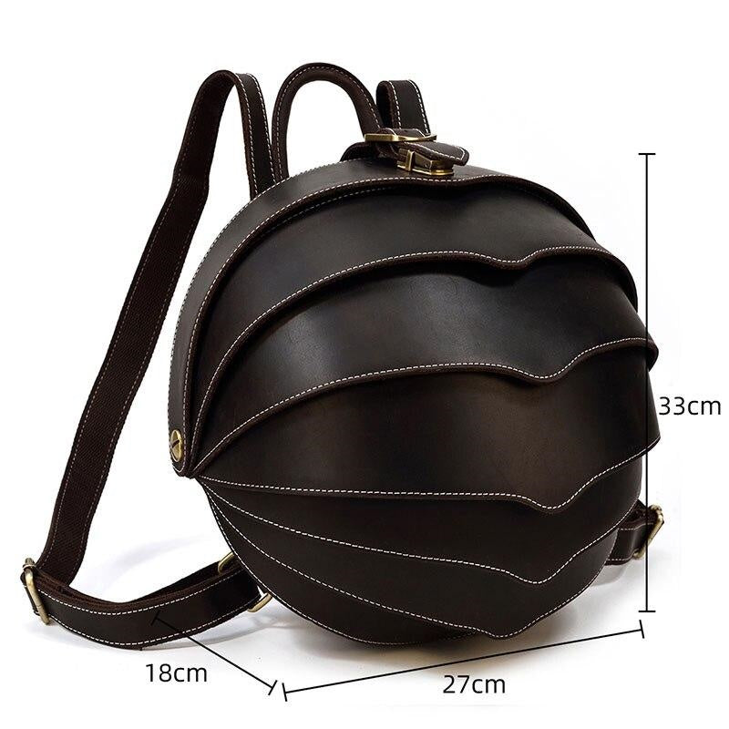 Sac à dos en cuir style coccinelle pour femmes