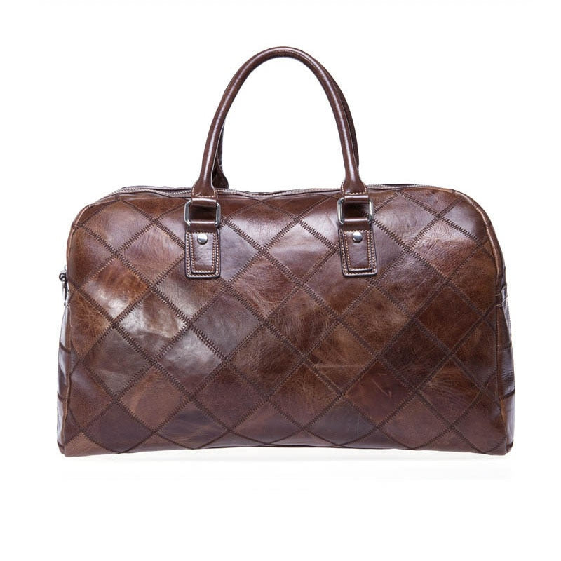 Sac de Voyage Unisexe en Cuir Souple Authentique