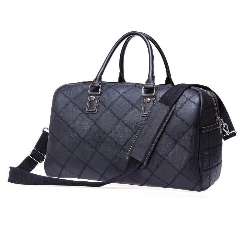 Sac de Voyage Unisexe en Cuir Souple Authentique
