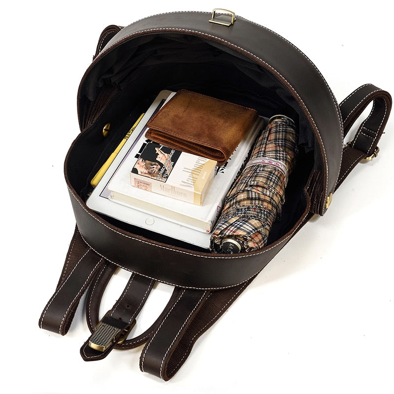 Sac à dos en cuir style coccinelle pour femmes