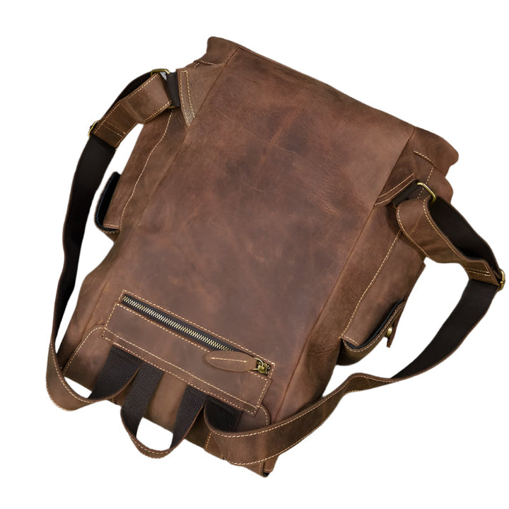 Sac à dos en cuir spacieux