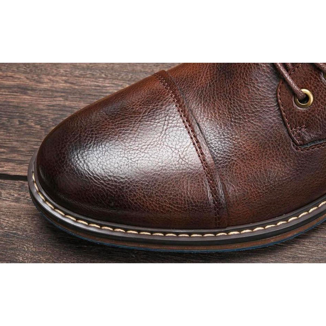 Aaron | Bottes Oxford en cuir haut de gamme fabriquées à la main