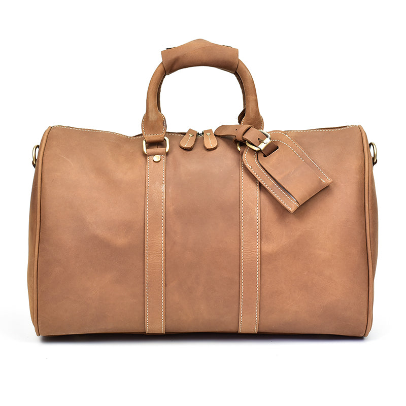 Sac de voyage en cuir Crazy Horse vintage Heritage pour hommes