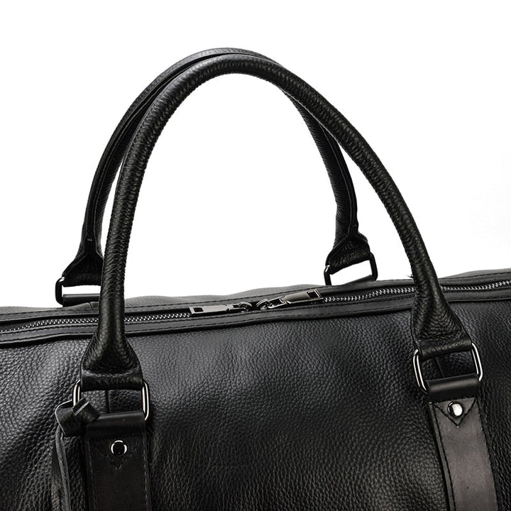 Sac de voyage en cuir véritable luxueux et doux