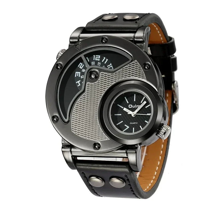 Montre Quartz Dual Time de Luxe™ Olsen & Olsen