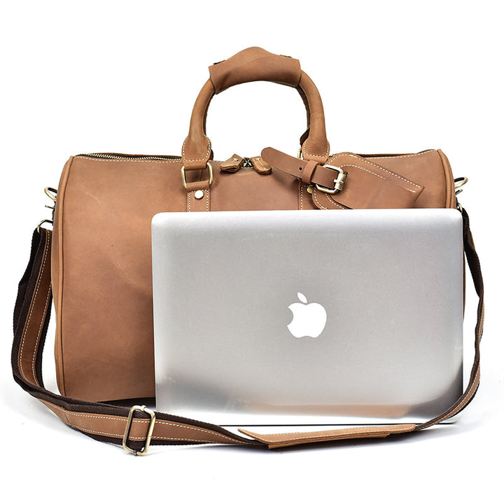 Sac de voyage en cuir Crazy Horse vintage Heritage pour hommes