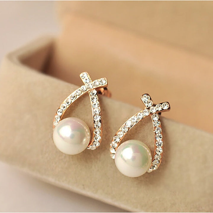 Lucia™ | Boucles d'oreilles en Perles et Paillettes Éblouissantes