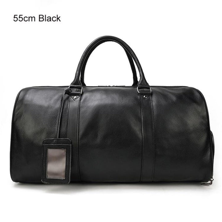 Sac de voyage en cuir véritable luxueux et doux
