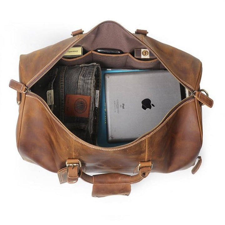 Sac de voyage en cuir authentique
