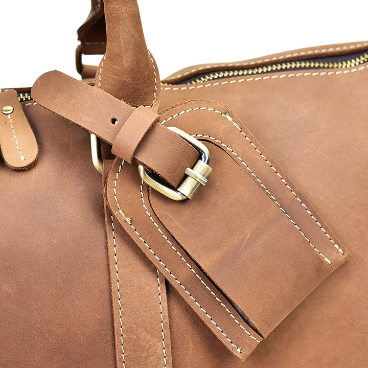 Sac de voyage en cuir Crazy Horse vintage Heritage pour hommes
