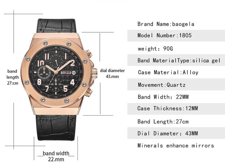 Montre Chronographe Décontractée