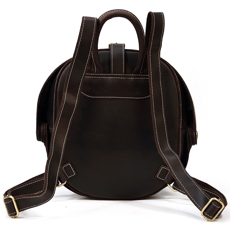 Sac à dos en cuir style coccinelle pour femmes
