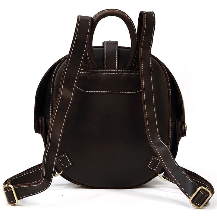 Sac à dos en cuir style coccinelle pour femmes
