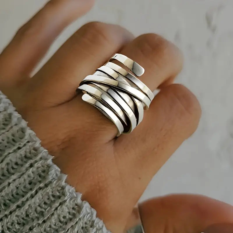 Vintage Thick Silver Ring
