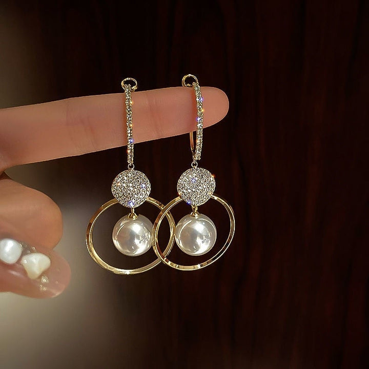 Luxe™ | Boucles d'oreilles élégantes avec perles et zirconiums