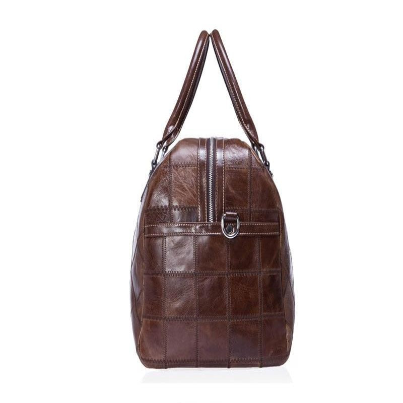 Sac de Voyage Unisexe en Cuir Souple Authentique