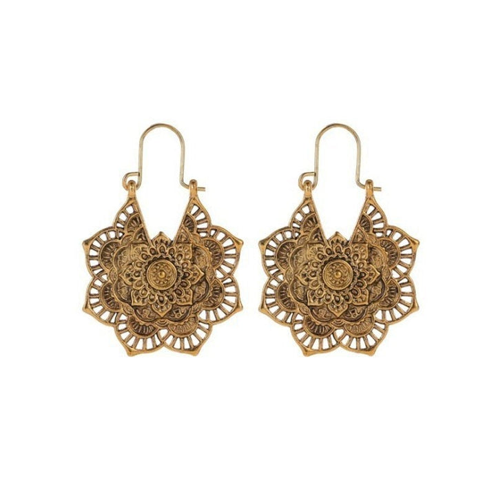 Luna™ | Boucles d'oreilles Mandala Lotus Élégantes