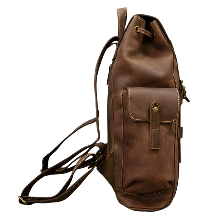 Sac à dos en cuir spacieux