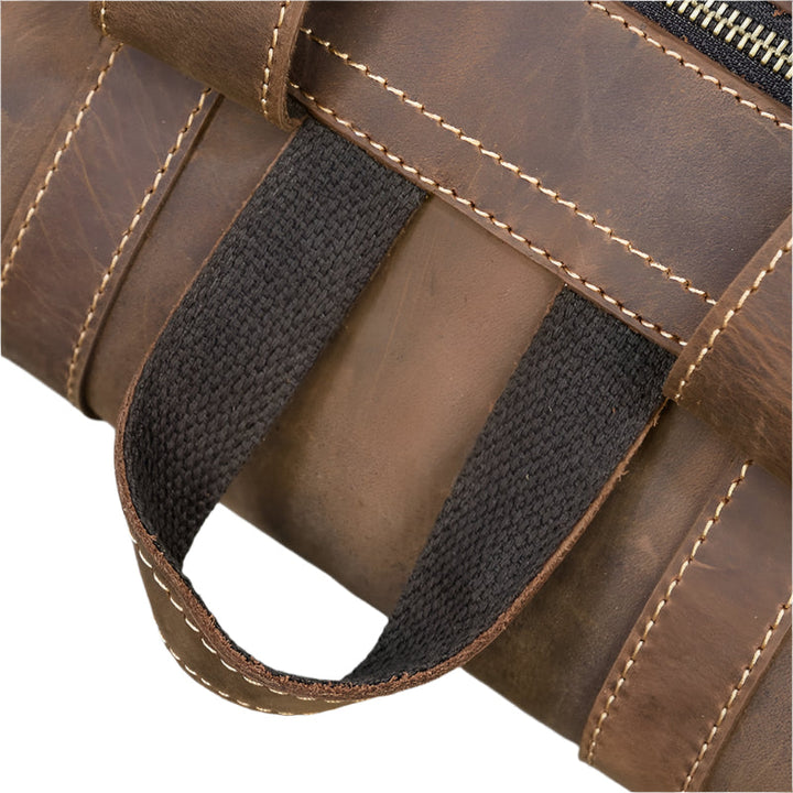 Sac à dos en cuir spacieux