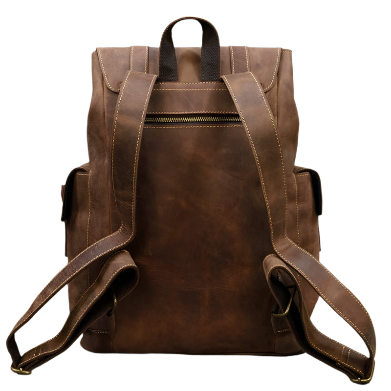 Sac à dos en cuir spacieux