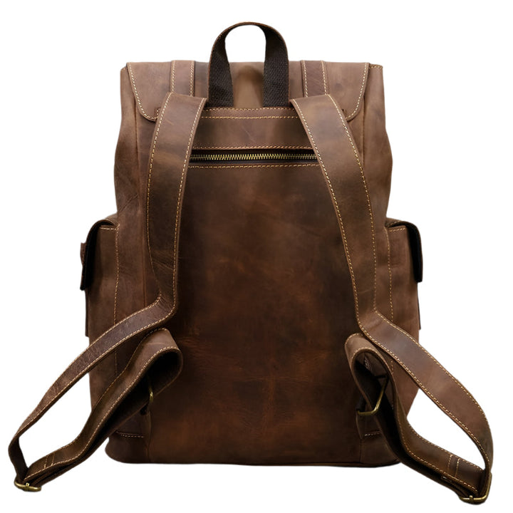 Sac à dos en cuir spacieux