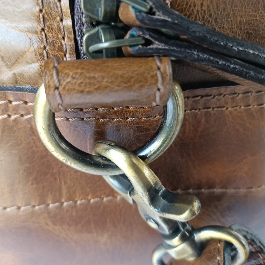 Sac de voyage mini pour femmes en cuir Hunter scintillant