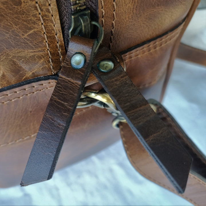 Sac de voyage mini pour femmes en cuir Hunter scintillant