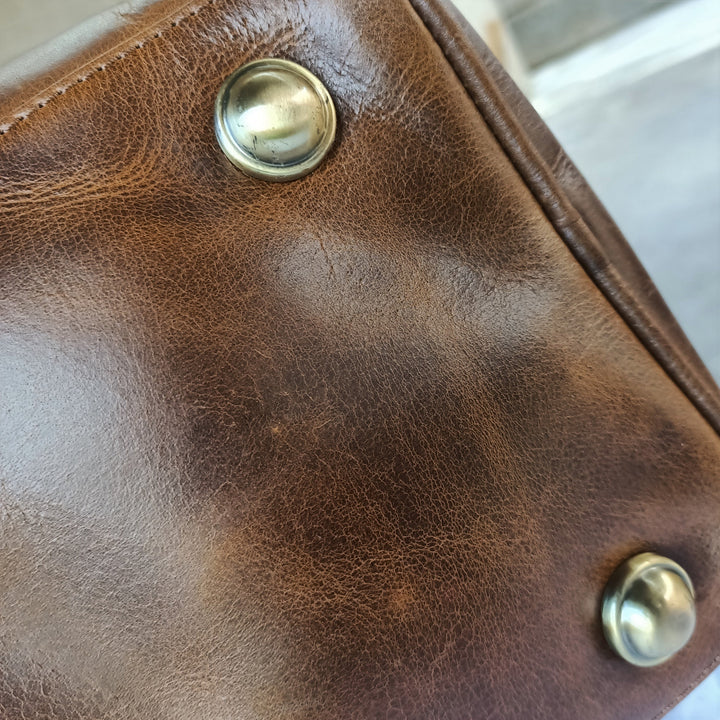 Sac de voyage mini pour femmes en cuir Hunter scintillant