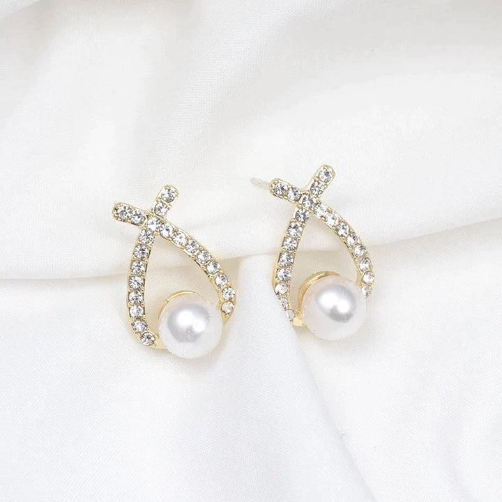 Lucia™ | Boucles d'oreilles en Perles et Paillettes Éblouissantes