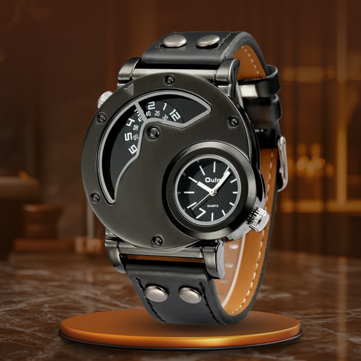 Montre Quartz Dual Time de Luxe™ Olsen & Olsen