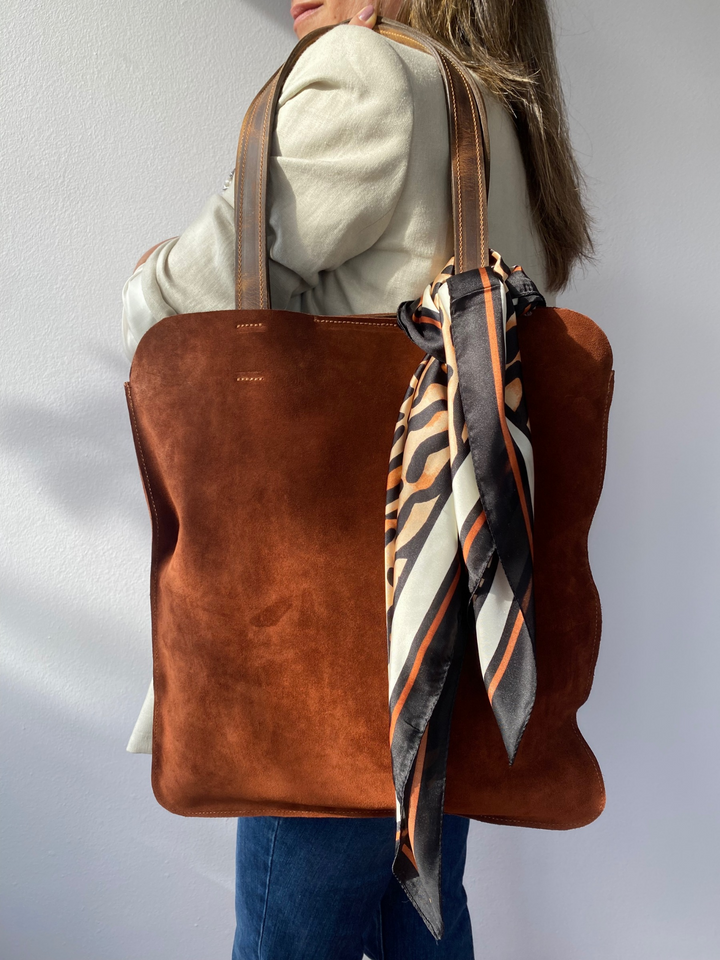 Sac Shopper en Daim