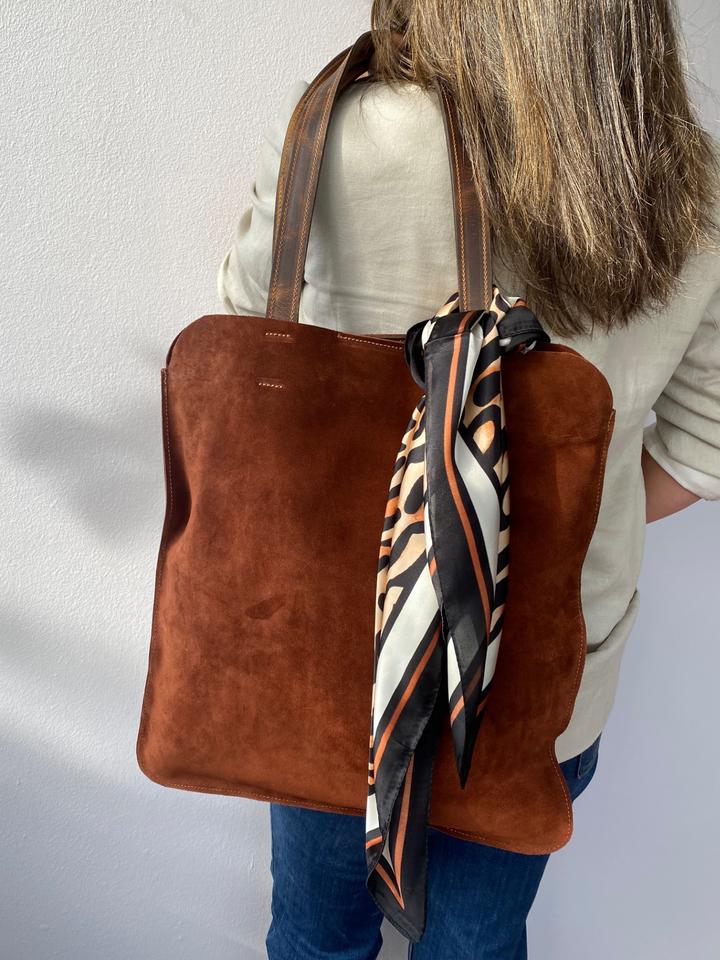 Sac Shopper en Daim