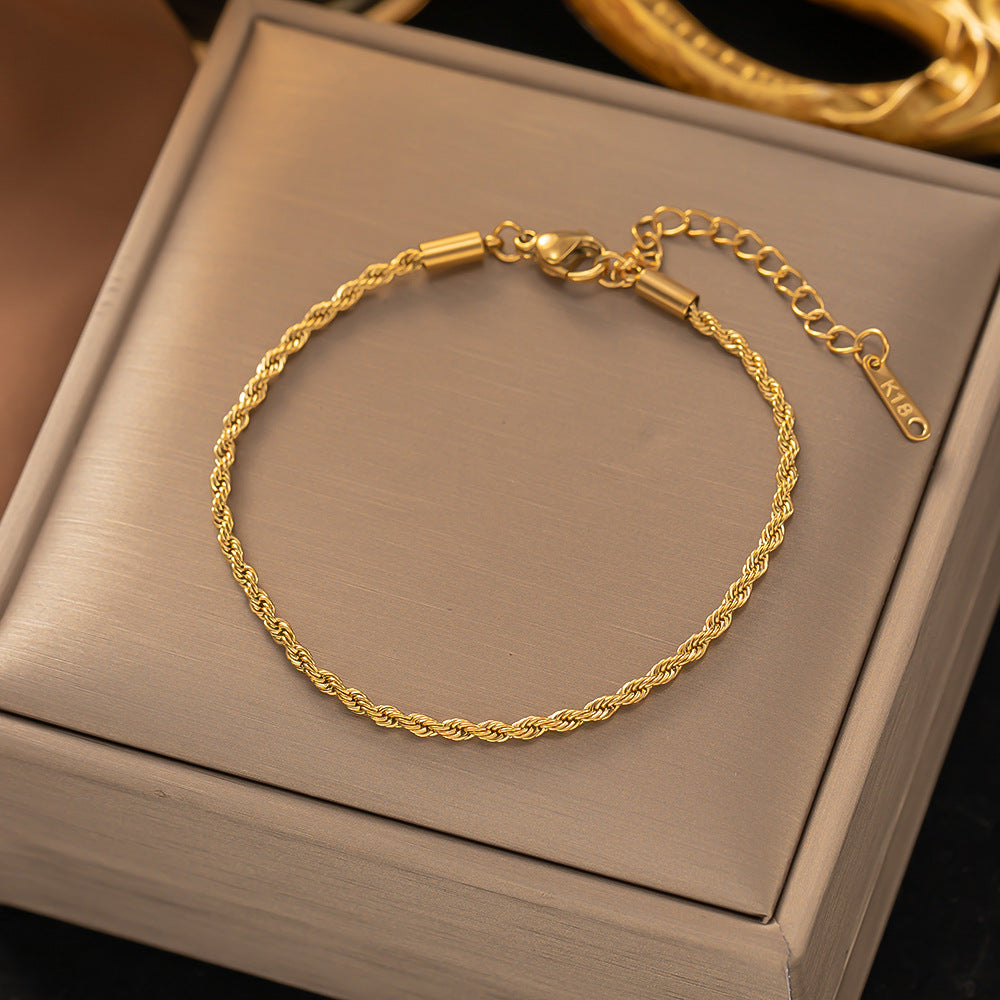 Bracelet en Chaîne Tordue | Or