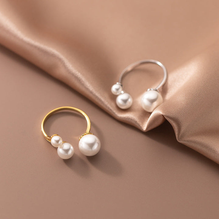 Triple Adjustable Pearl Ring