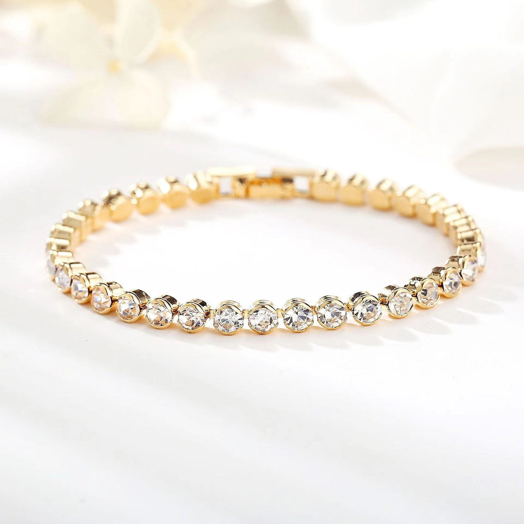 Bracelet de Tennis en Taille Ronde | Or