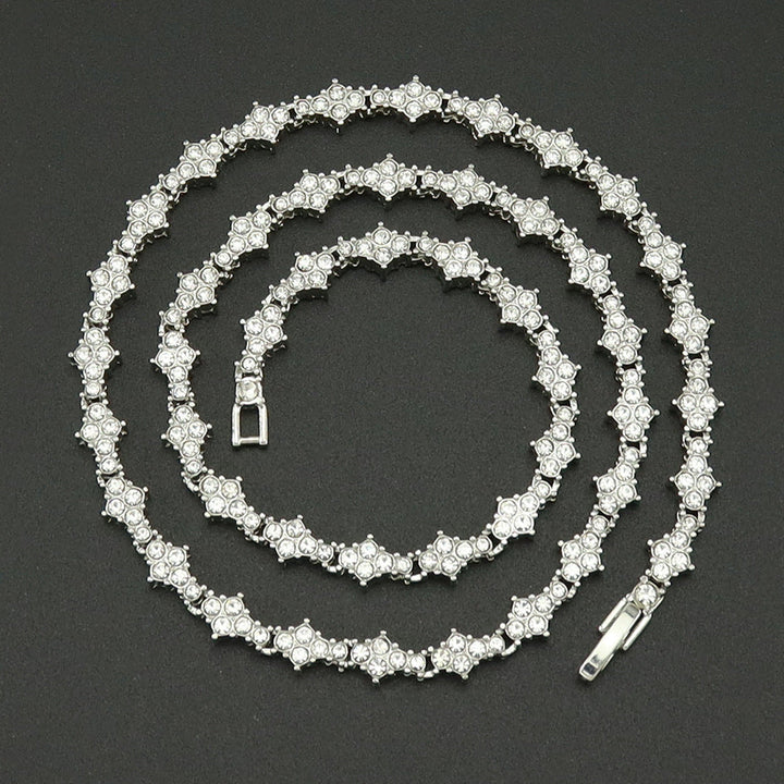 Collier de Tennis Classic Cluster | Or