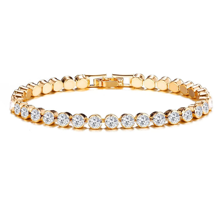 Bracelet de Tennis en Taille Ronde | Or