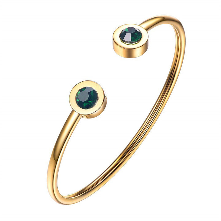 Bracelet Manchette Verdant | Or