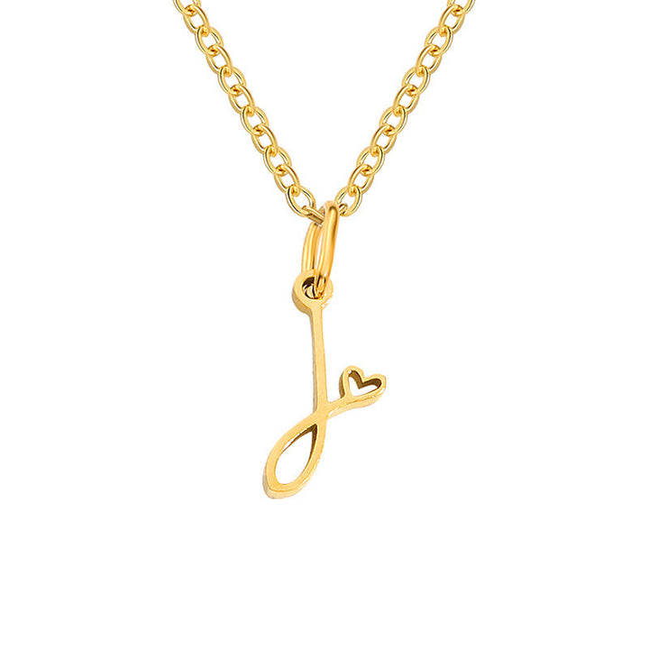 Collier Initial Coeur | Or