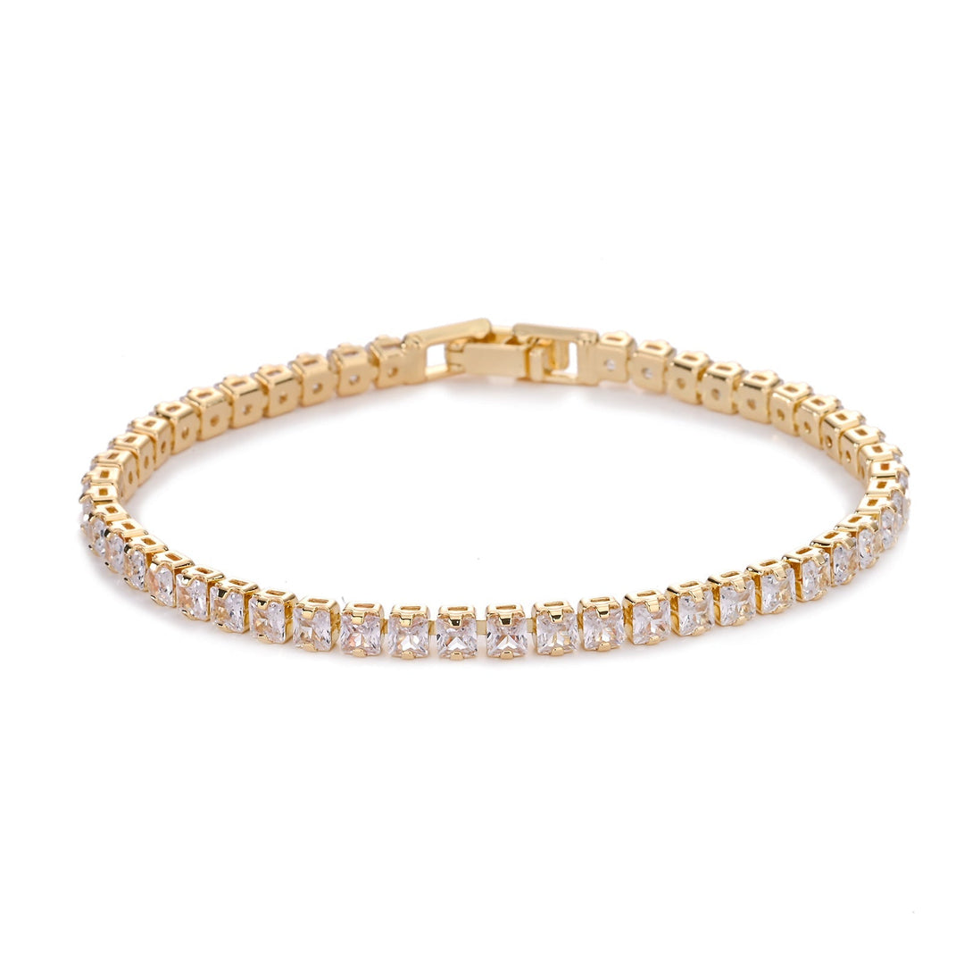 Bracelet de Tennis Carré | Or