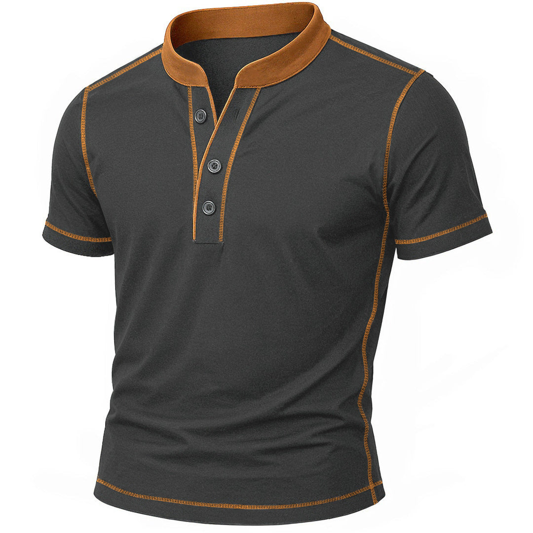 OLIVIER | CHEMISE HENLEY AVEC BORD EMBER