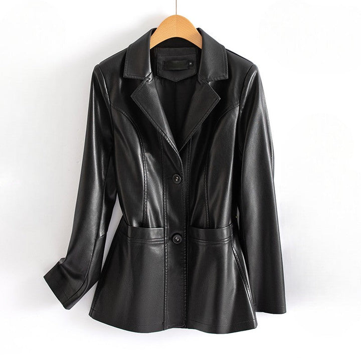 Bellatrix - Veste longue en cuir