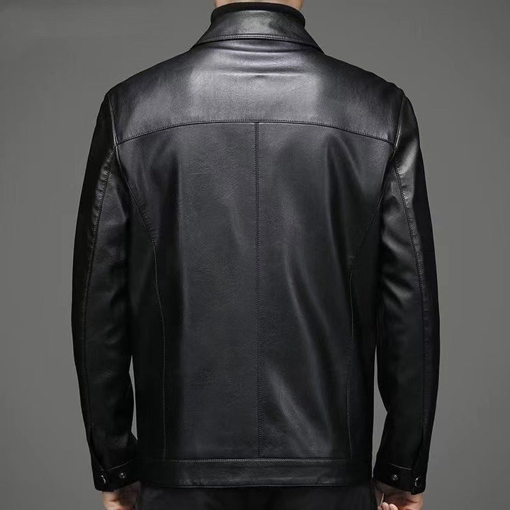 Veste en cuir décontractée