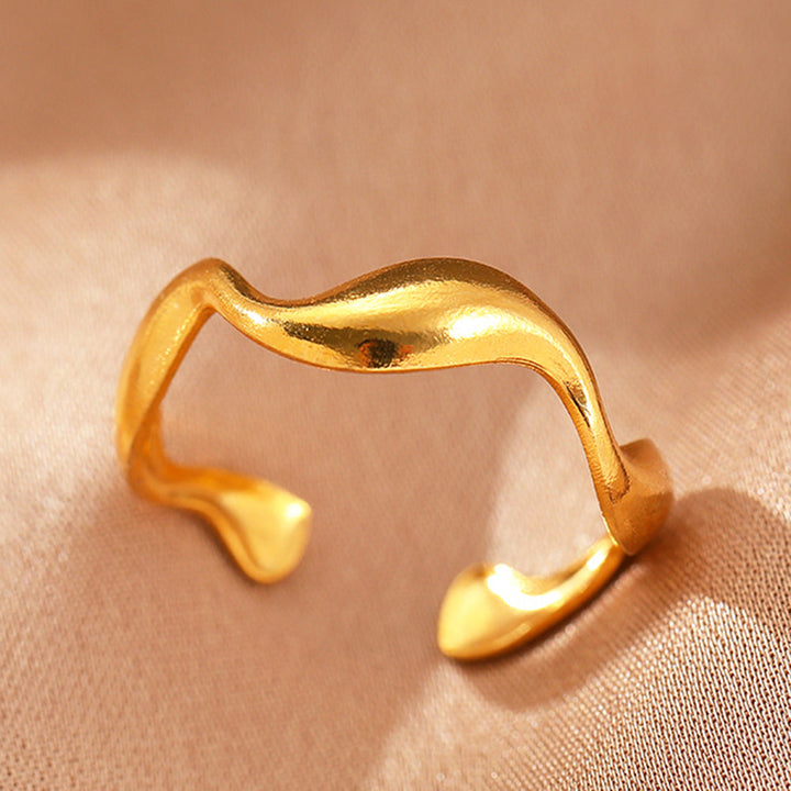 Bague Elyra Smooth Flow | Or