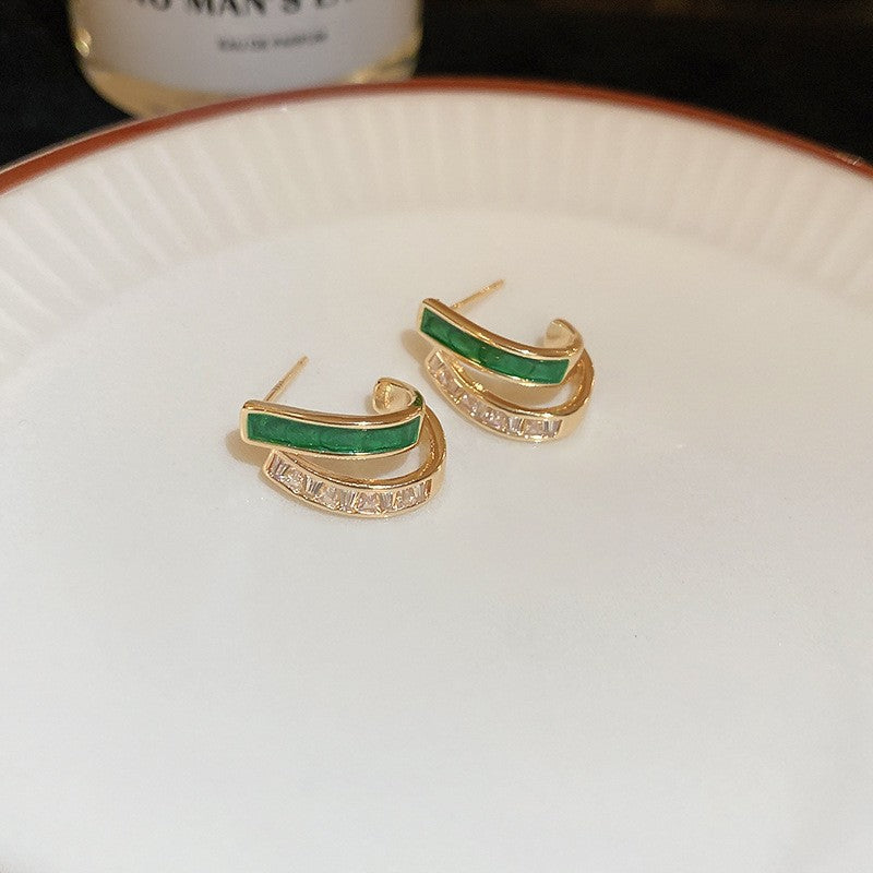 Boucles d'oreilles Chloé Feuillage | Or