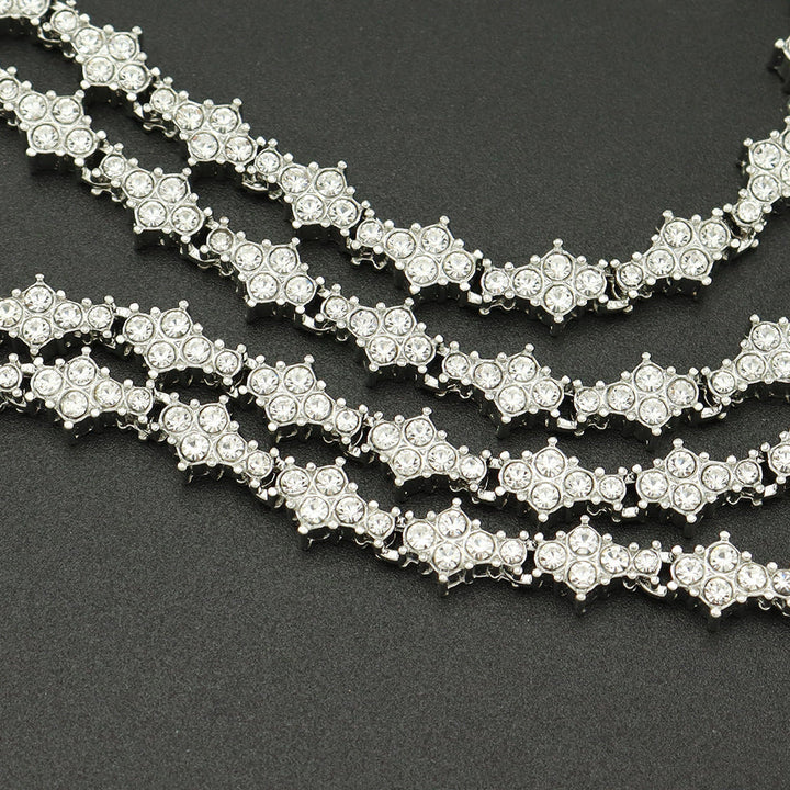 Collier de Tennis Classic Cluster | Or