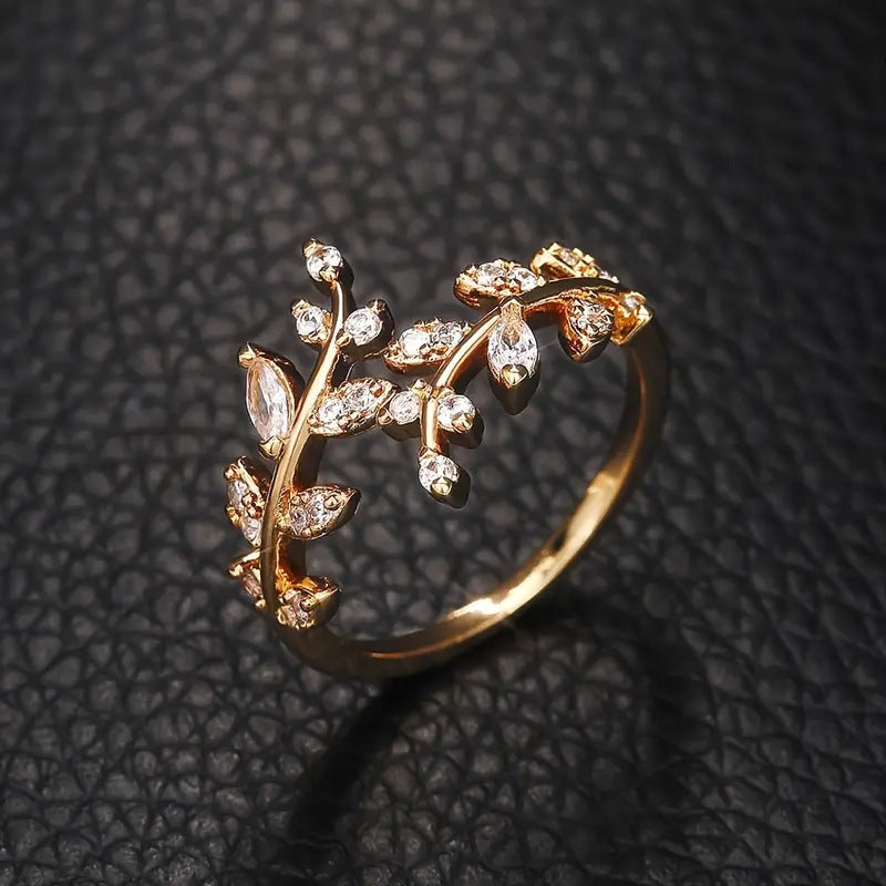 Bague en Or Élégante avec Vigne | Or
