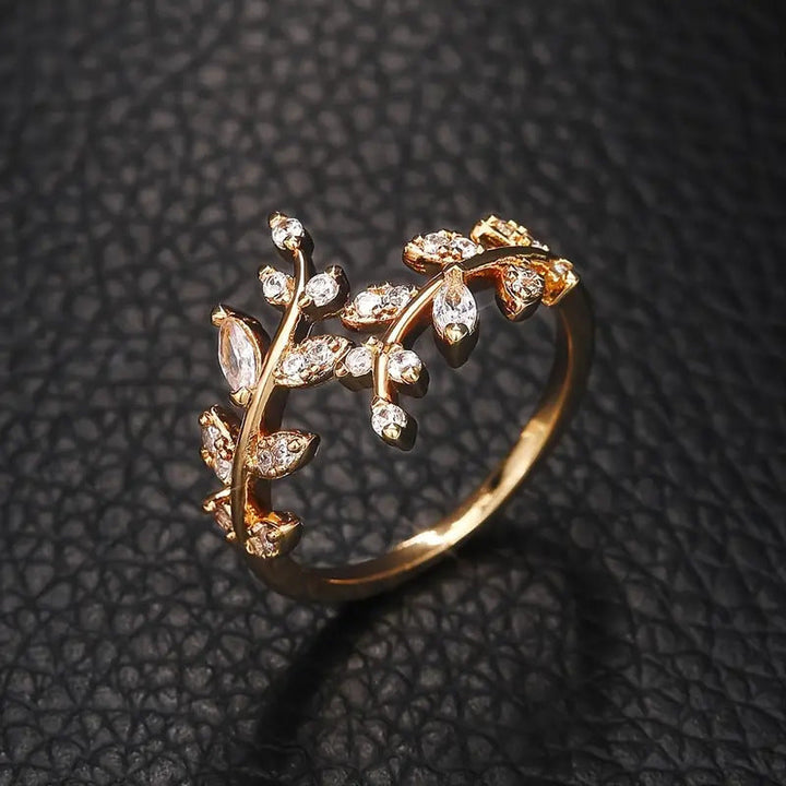 Bague en Or Élégante avec Vigne | Or