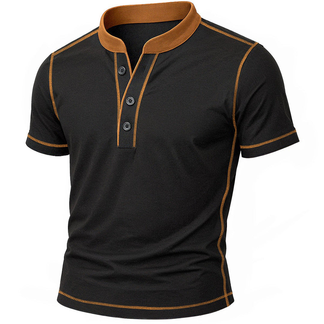 OLIVIER | CHEMISE HENLEY AVEC BORD EMBER